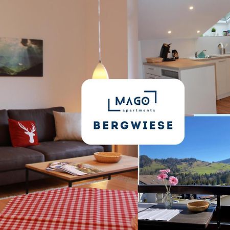 Bergwiese Mit Oberstaufen Plus Karte Exterior foto